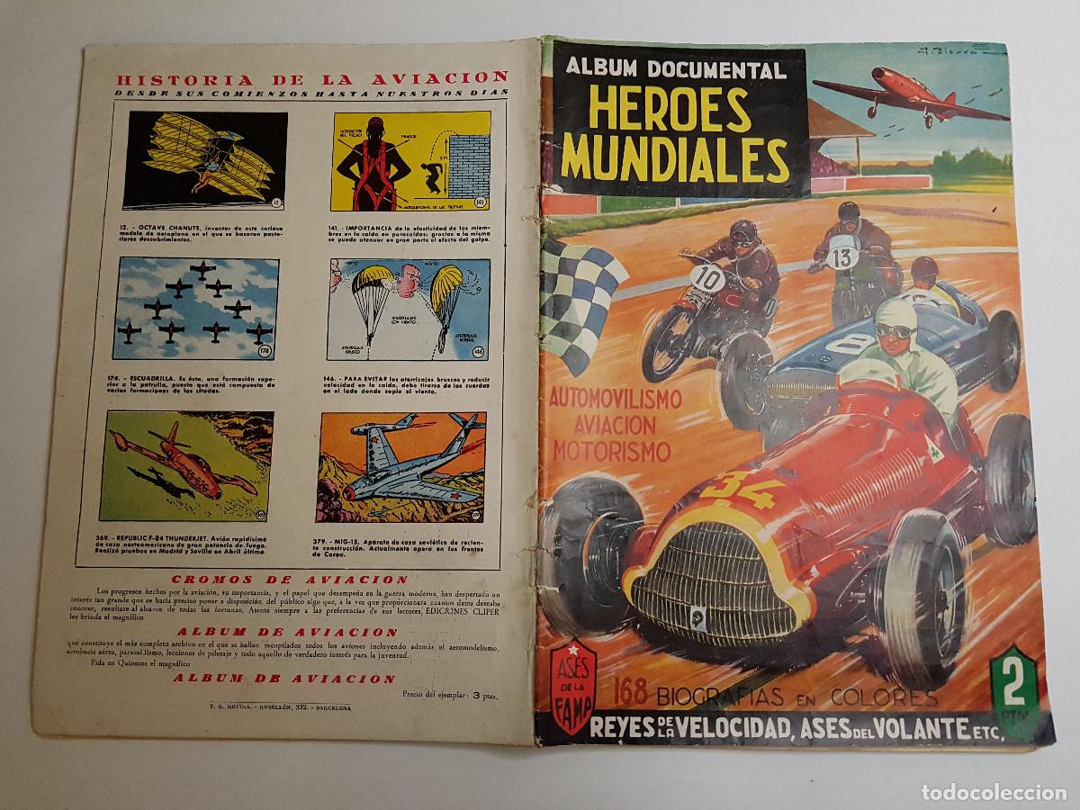 Coleccionismo &Aacute;lbum: CLIPER - ALBUM DOCUMENTAL HEROES MUNDIALES - ALBUM COMPLETO