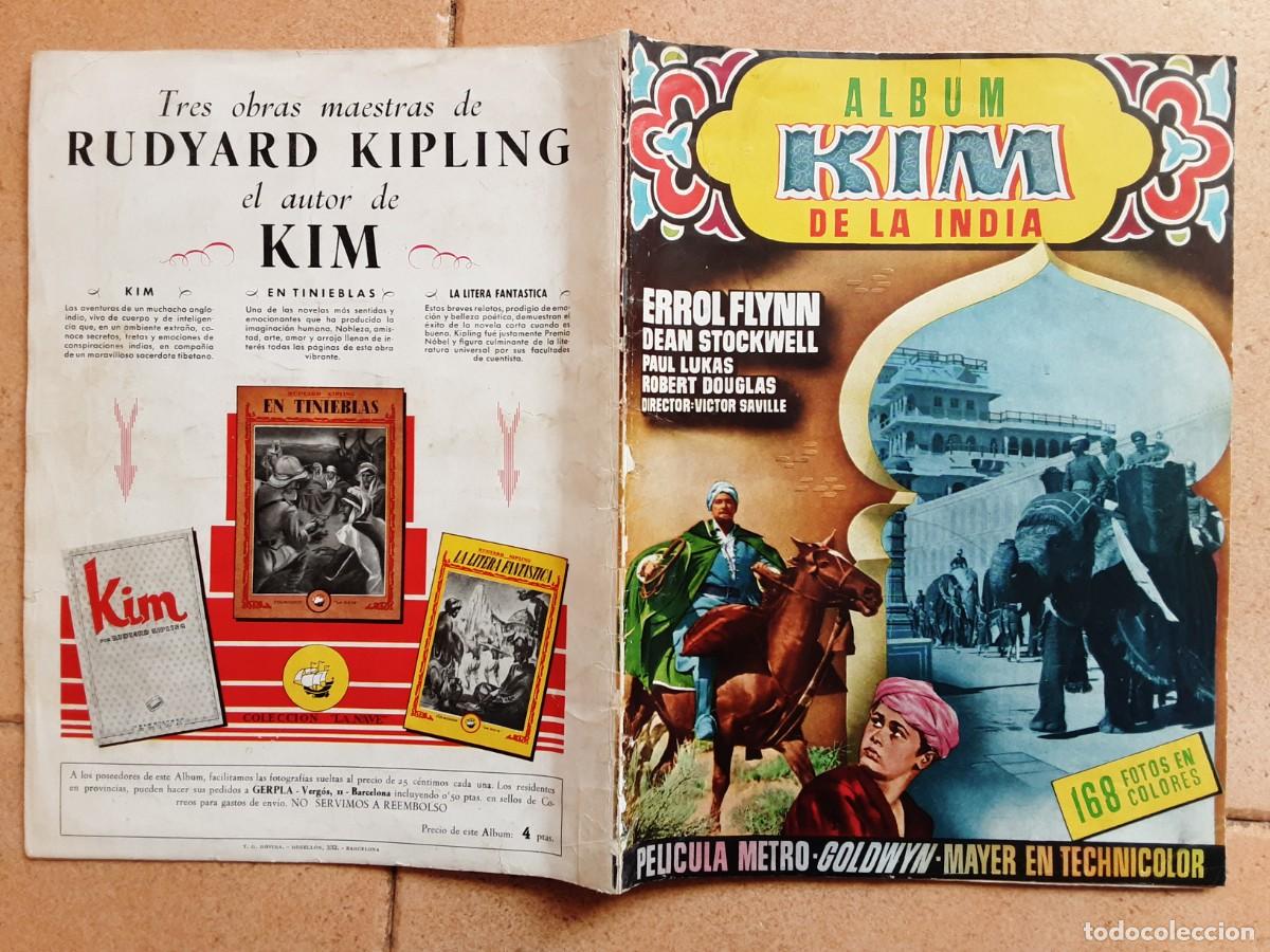 Collezionismo &Aacute;lbum: &Aacute;lbum completo Kim de la India, pel&iacute;cula MGM, ERROL FLYNN