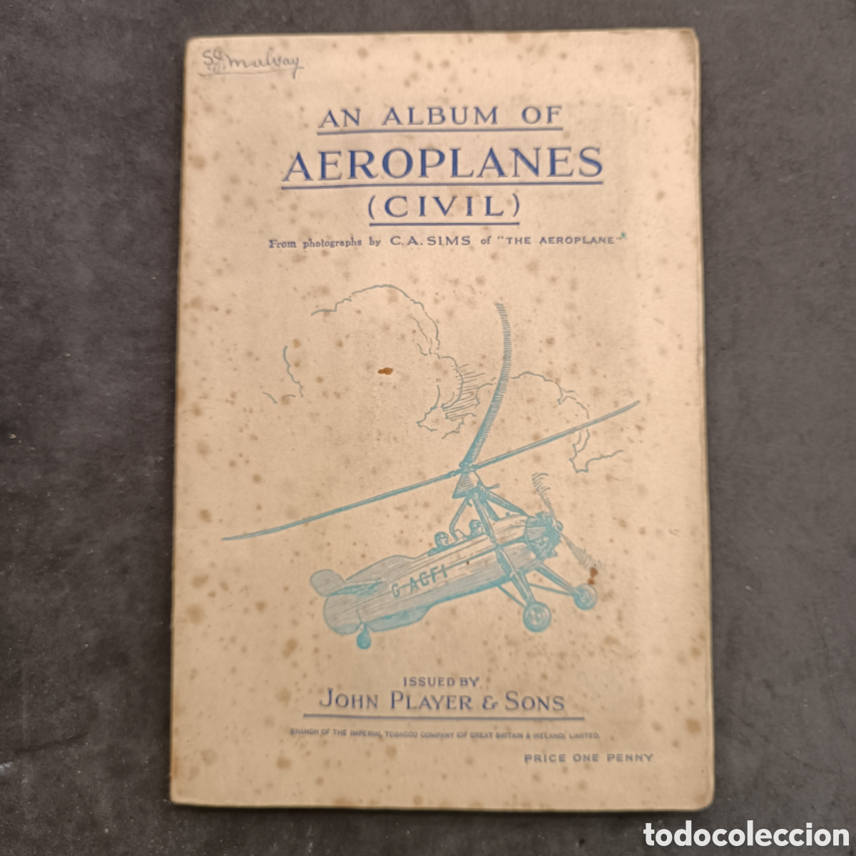 Coleccionismo &Aacute;lbum: Album completo aeroplanos civiles, en ingles