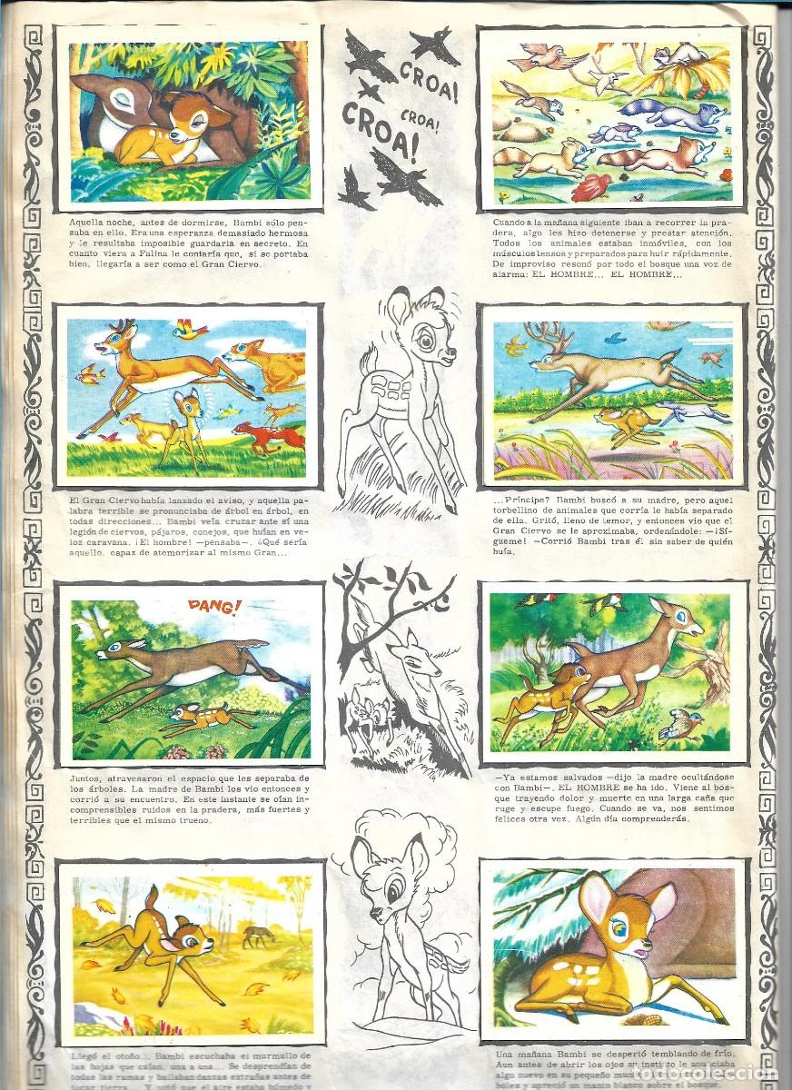 Coleccionismo &aacute;lbum: BAMBI - COMPLETO - CON EL POSTER CENTRAL COMPLETO - Foto 2