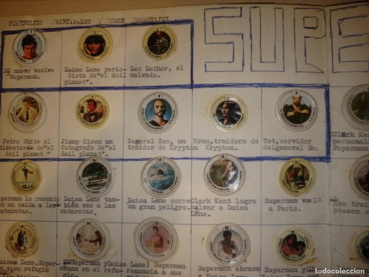 Coleccionismo &aacute;lbum: Superman II Coca cola chapas completo - Foto 2