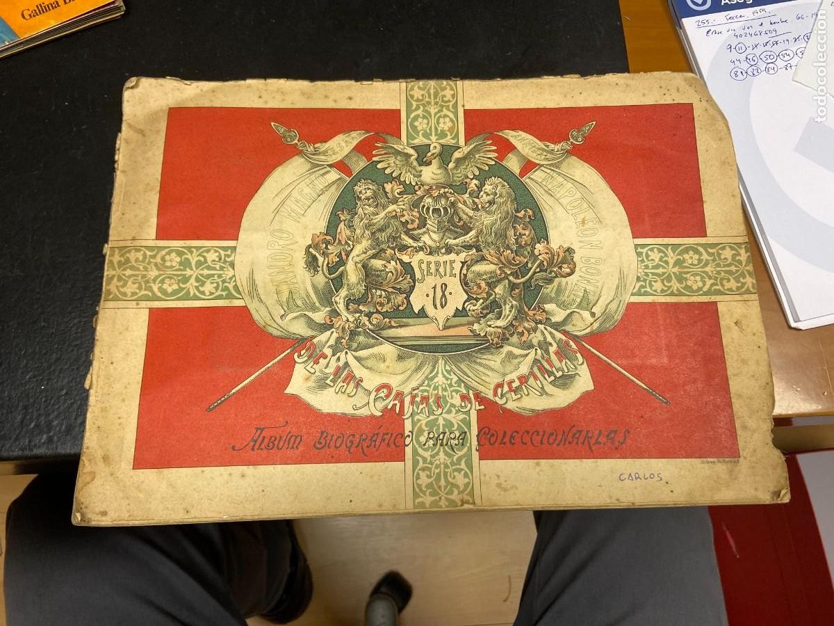 Collectionnisme Album: album serie 18 de las cajas de cerillas album biografico para coleccionistas completo buen estado