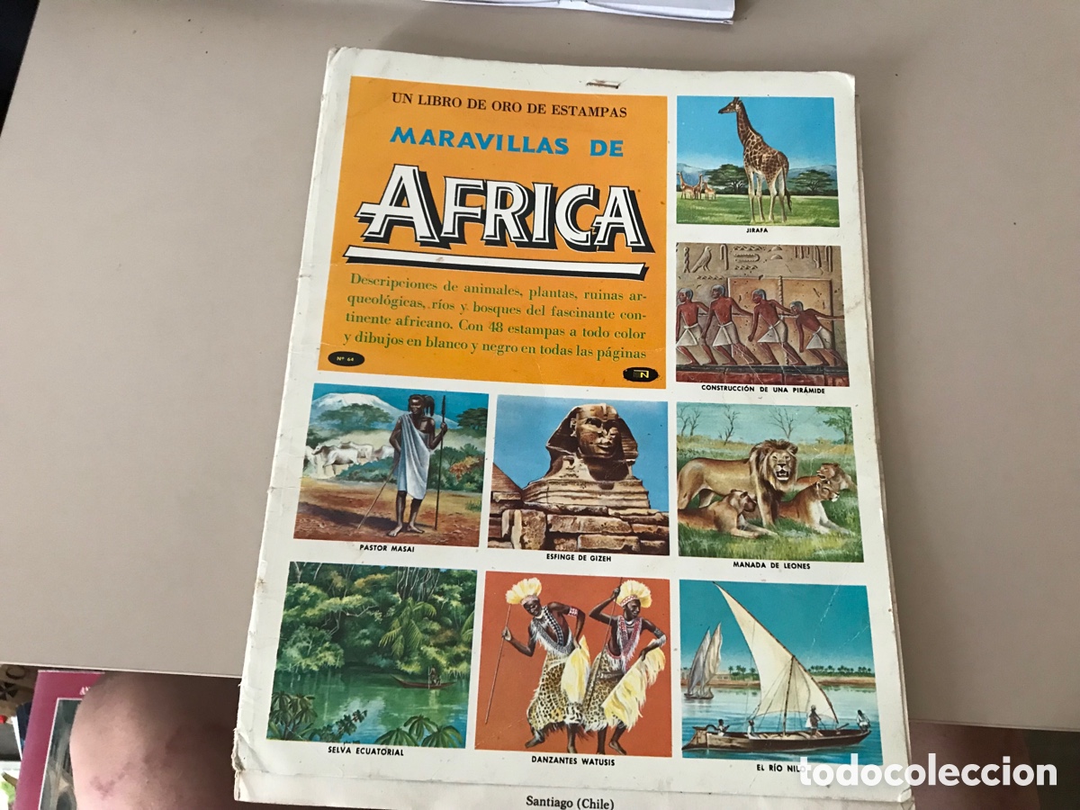 Collectionnisme Album: Maravillas de &Aacute;frica. Libro de oro de estampas. Novaro. Completo