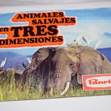 Coleccionismo Álbum: ANTIGUO/VINTAGE - ÁLBUM PANRICO - AÑOS 70 / ANIMALES SALVAJES EN TRES DIMENSIONES -- ¡BUEN ESTADO!