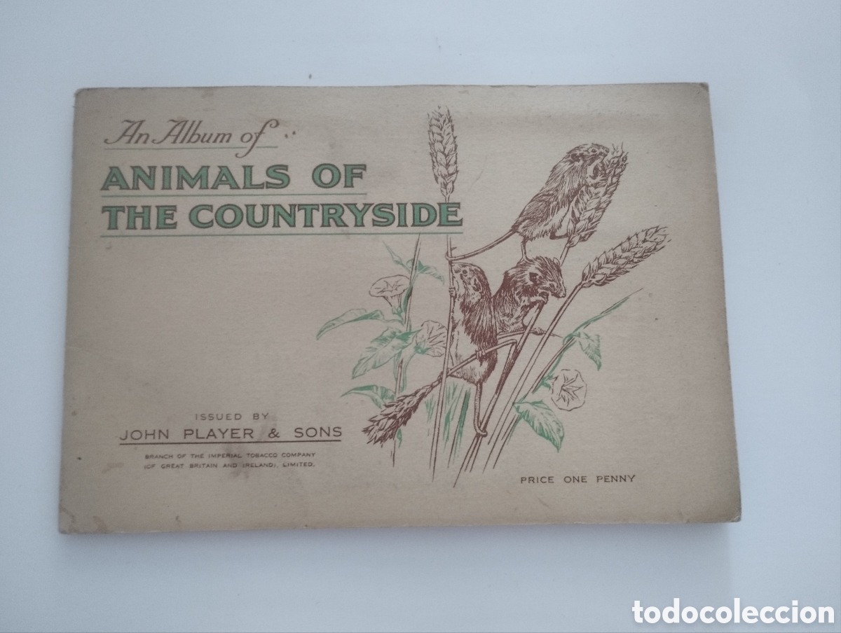 Coleccionismo &Aacute;lbum: &Aacute;lbum de Cromos Completo Animals of The Countryside.