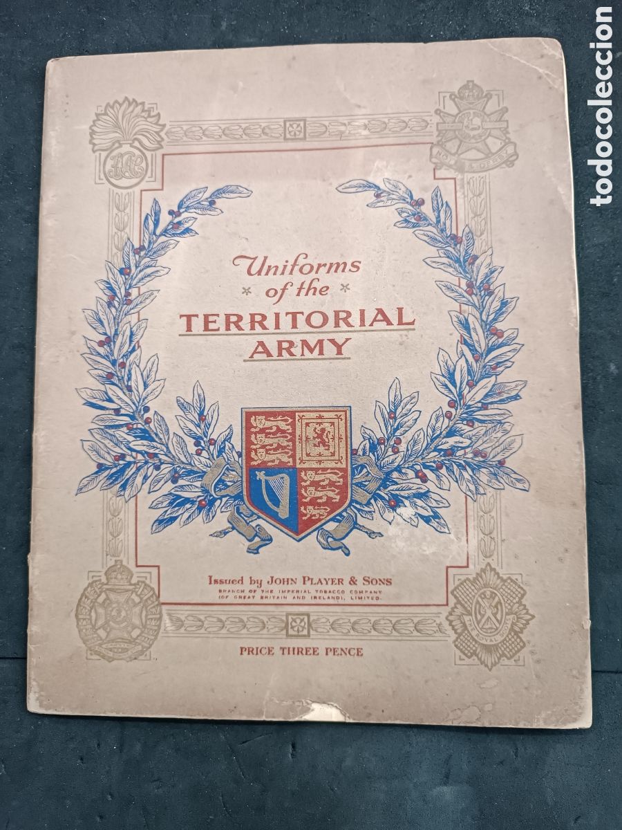 Colecionismo Caderneta: Album completo, uniformes militares, uniformes territorial Army, en ingles