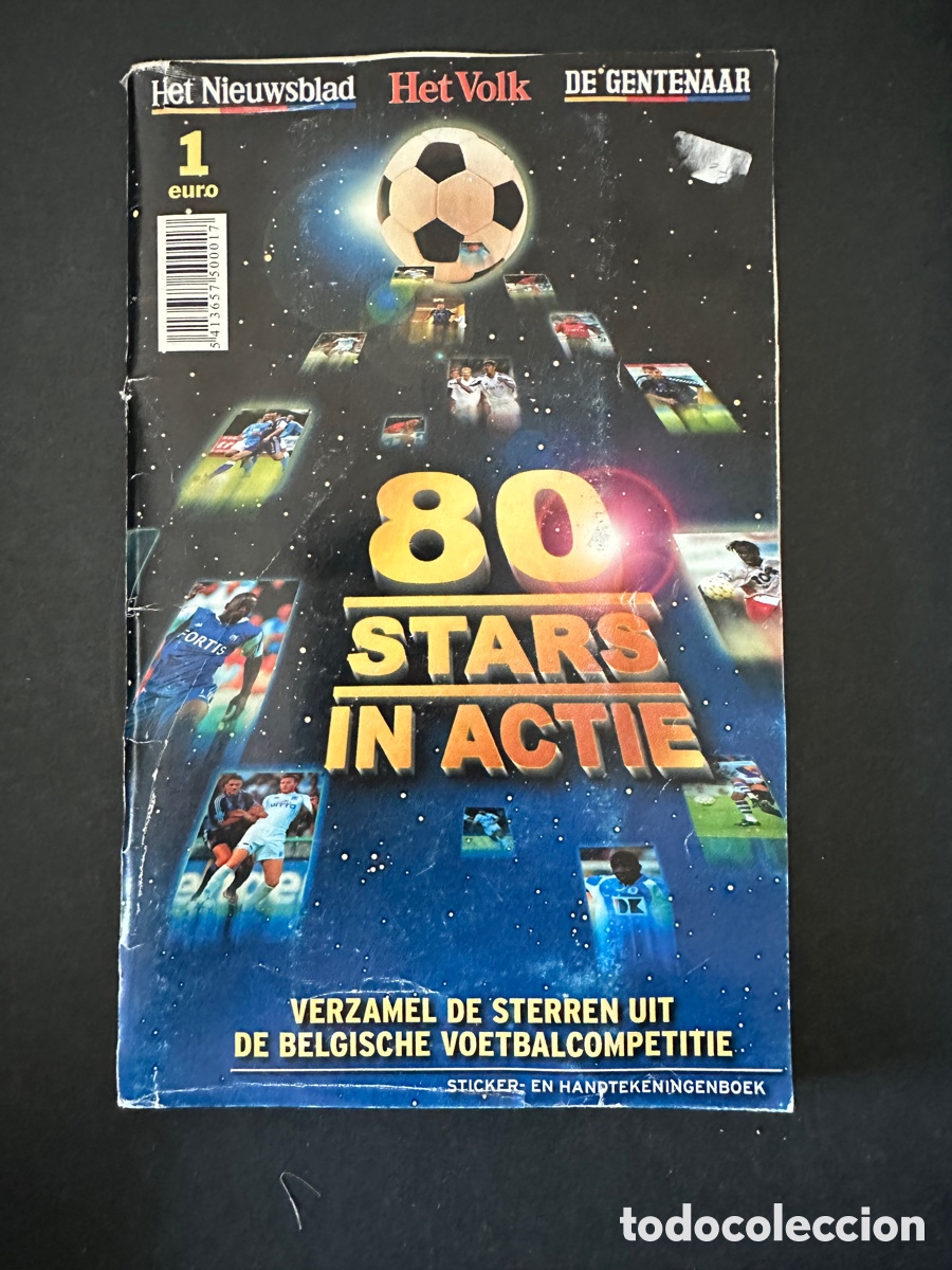 Collezionismo &Aacute;lbum: Album 80 stars in actie completo het volk de entenaar sticker belgium completo
