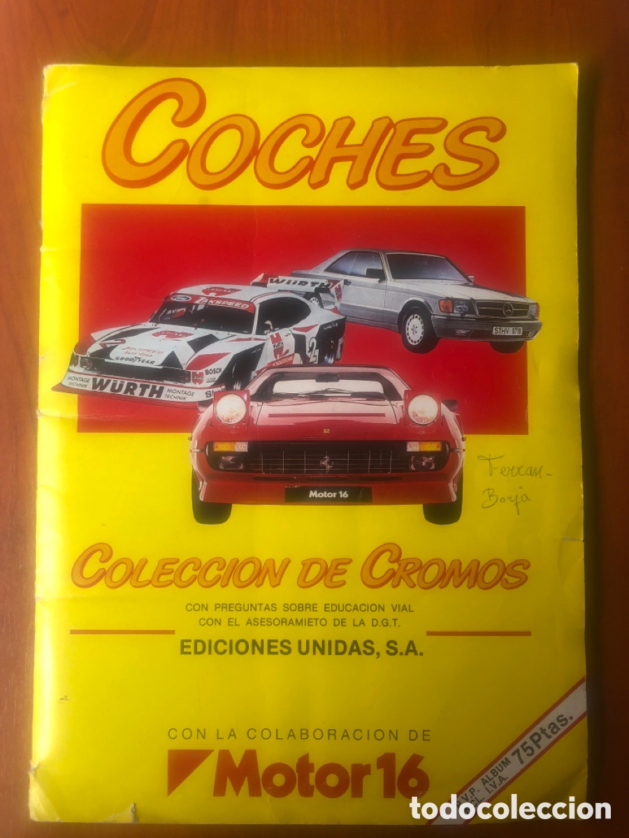 Collectionnisme Album: ALBUM CROMOS COCHES-COMPLETO-EDICIONES UNIDAS-MOTOR 16-A&Ntilde;O 1986.