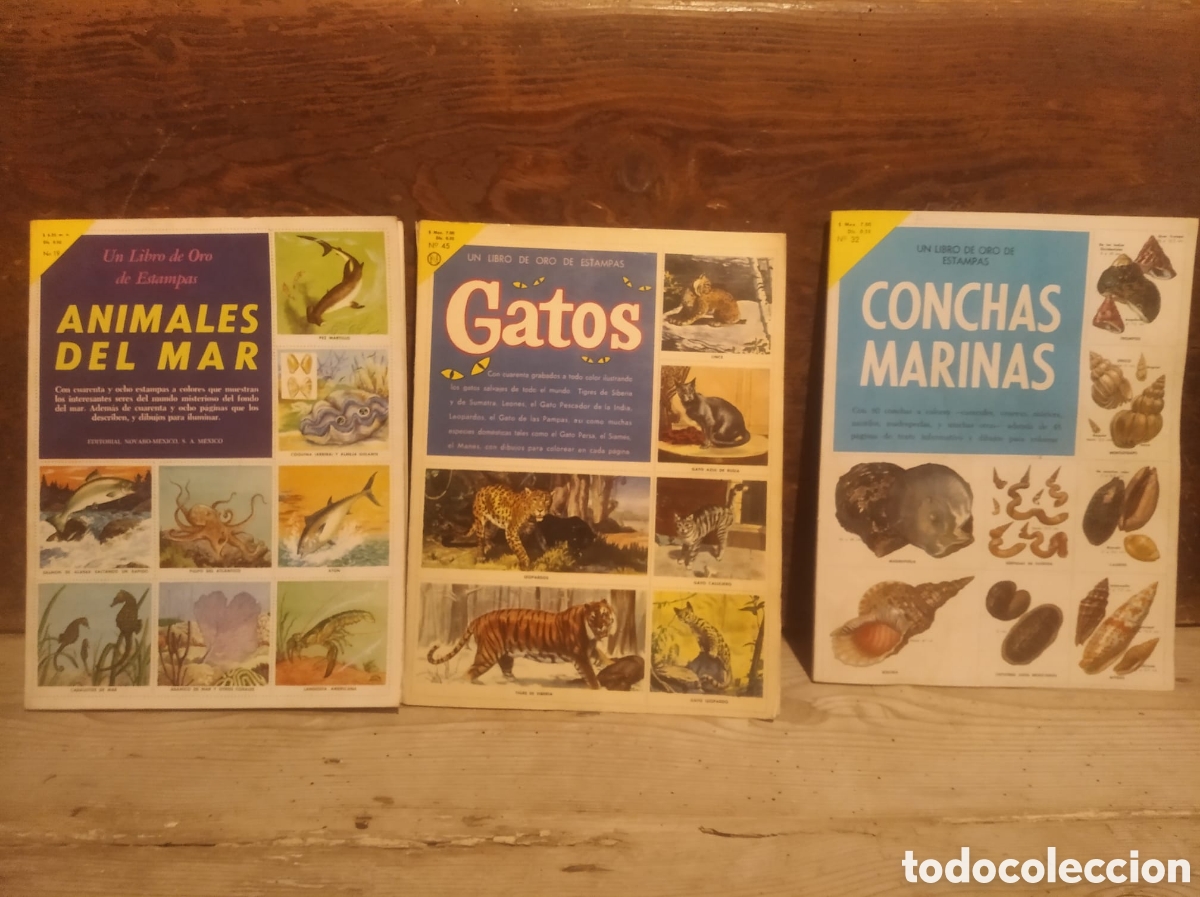 Collectionnisme Album: 3 &aacute;lbumes un libro de oro. Estampas. Completos.