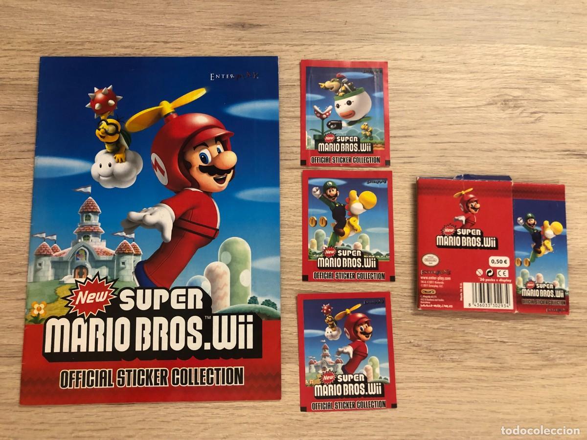 super mario bros wii sticker album