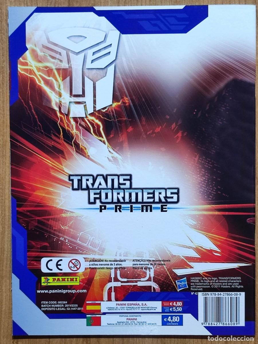 Coleccionismo &aacute;lbum: STICK & COLOR TRANSFORMERS PRIME - EDITORIAL PANINI 2011. - Foto 2