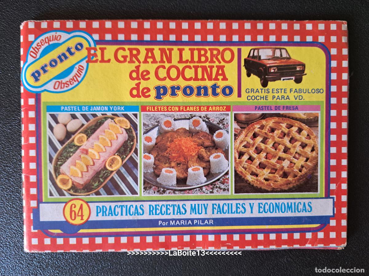 Colecionismo Caderneta: &Aacute;LBUM DE COCINA POR MAR&Iacute;A PILAR COMPLETO. REVISTA PRONTO A&Ntilde;OS 80 RECETAS FILETES