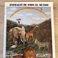 Coleccionismo Álbum: 564- ALBUM CROMOS COMPLETO ANIMALES DE TODO EL MUNDO +POSTER NUEVA GENERACION EDITORES 1981 STICKERS