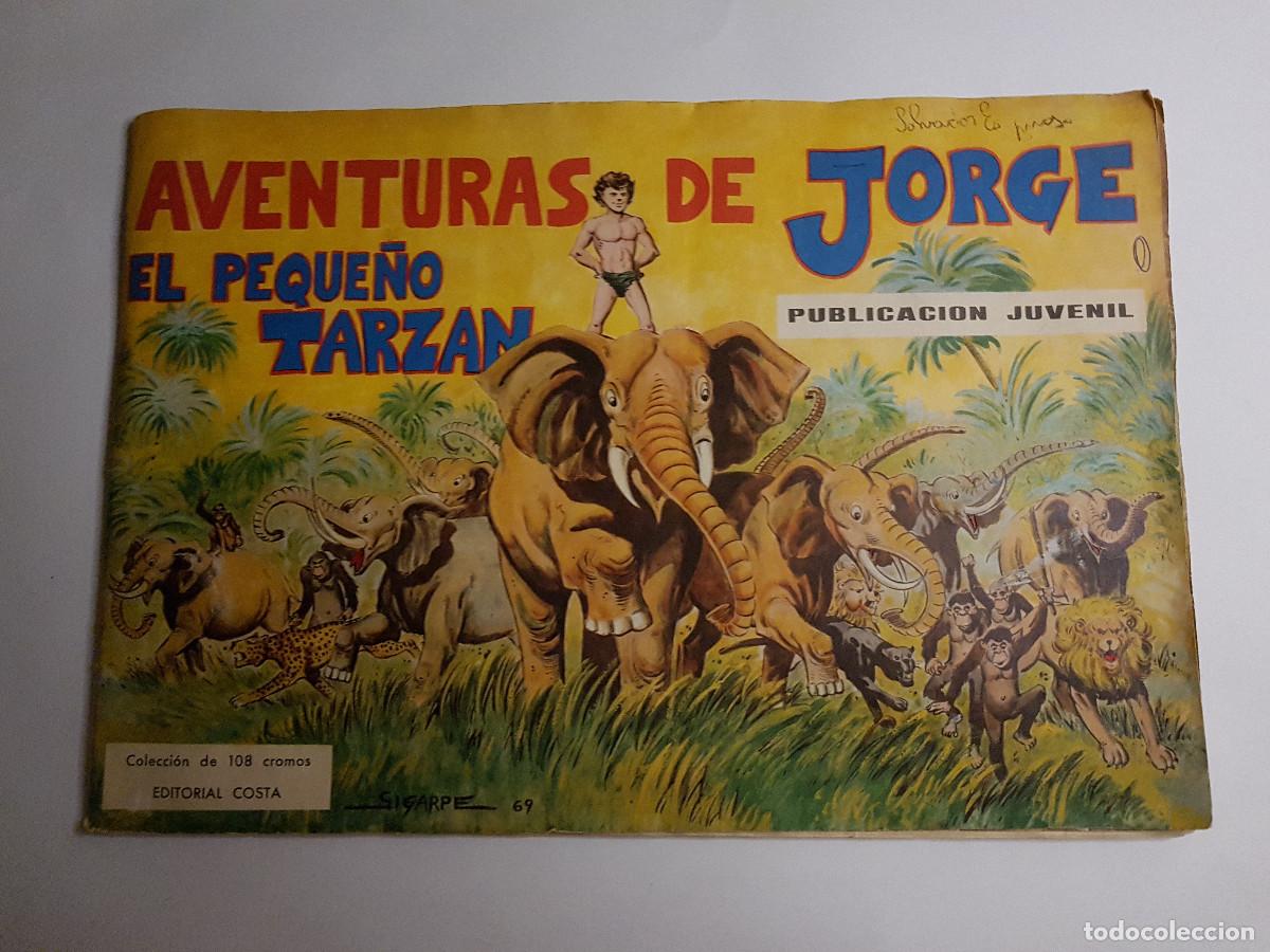 Colecionismo Caderneta: COSTA - AVENTURAS DE JORGE EL PEQUE&Ntilde;O TARZAN - ALBUM COMPLETO