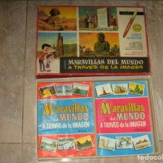 Coleccionismo Álbum: CAJA CON DOS ALBUMS MARAVILLAS DEL MUNDO - BUEN ESTADO Y COMPLETOS