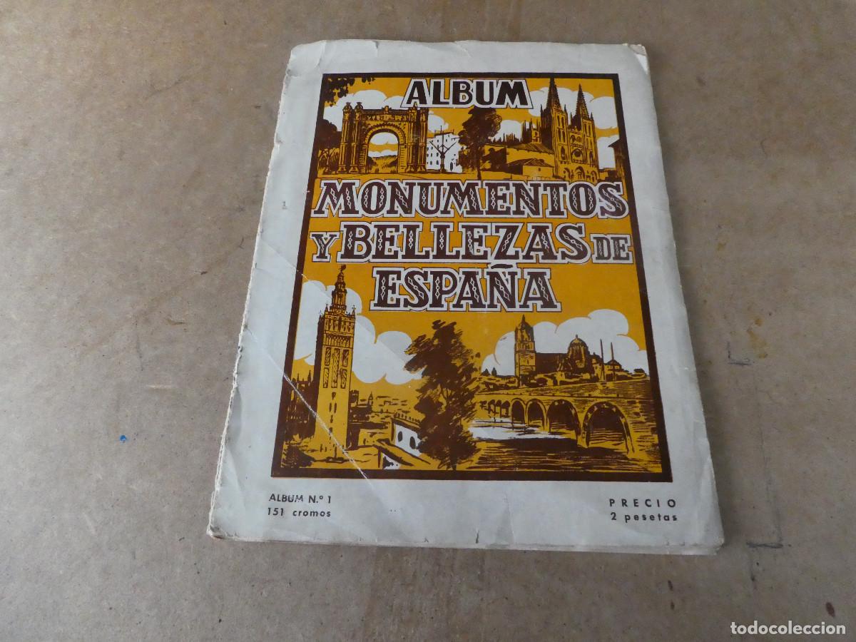 Collezionismo &Aacute;lbum: album completo, Monumentos y bellezas de Espa&ntilde;a n&ordm; 1, 151 cromos de Casulleras + hoja de la suerte