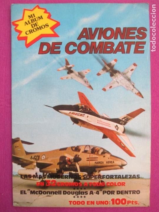 Collectionnisme Album: ALBUM CROMOS AVIONES DE COMBATE CON POSTER CENTRAL COMPLETO ED. NUEVA SITUACION 1979
