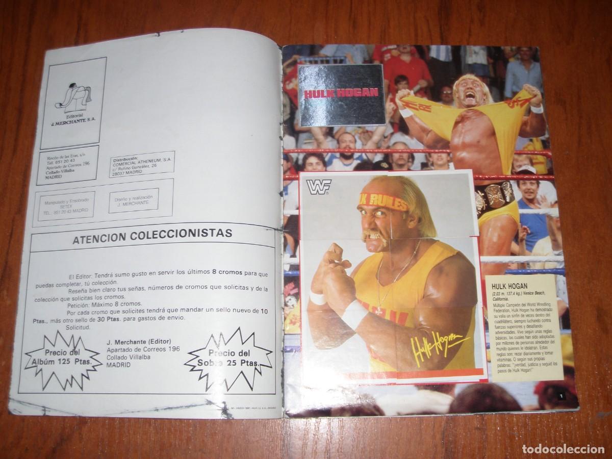 Coleccionismo &aacute;lbum: ALBUM CROMOS WWF - Foto 2