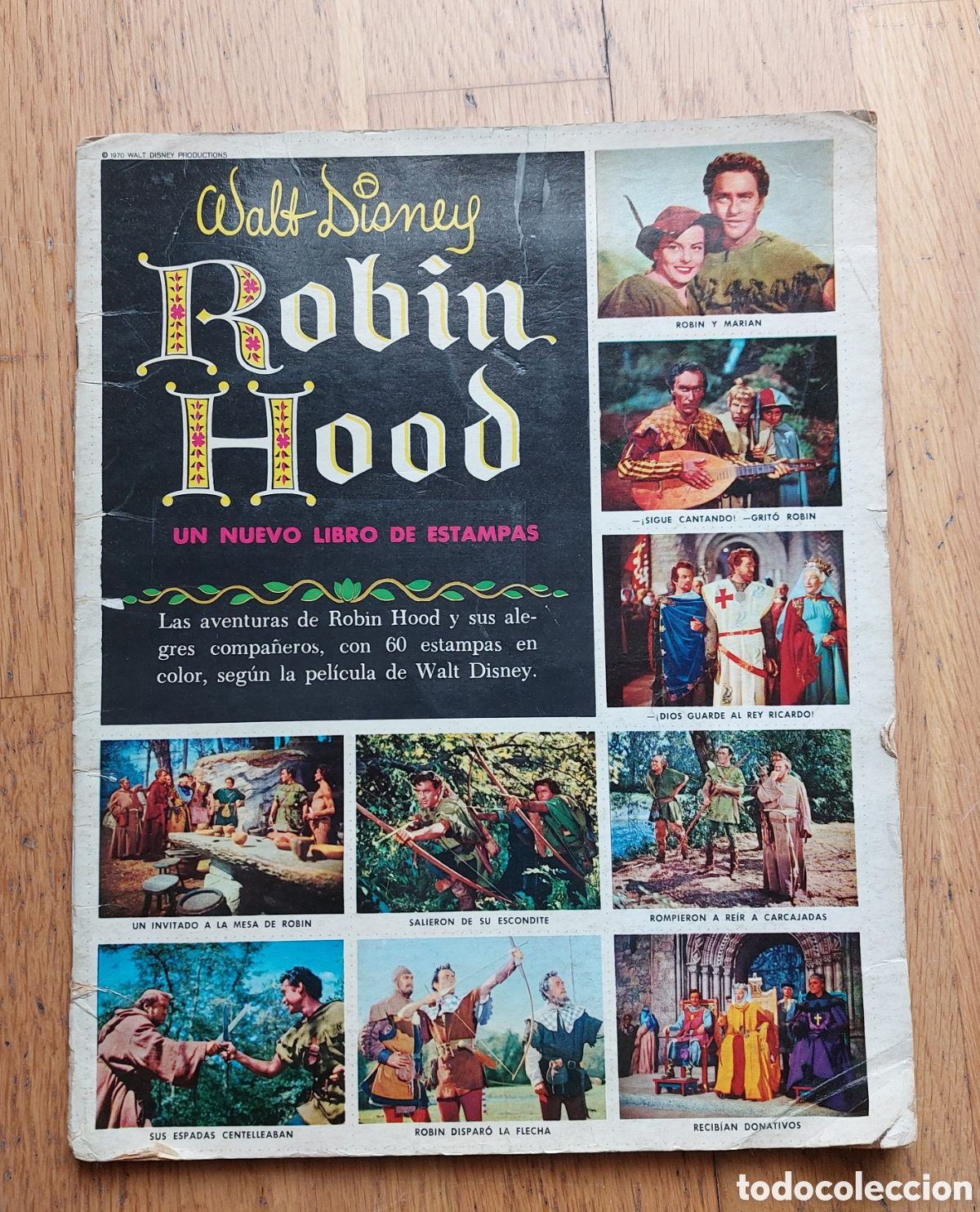 Coleccionismo &Aacute;lbum: ROBIN HOOD WALT DISNEY &Aacute;lbum.