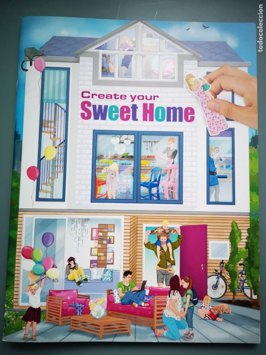 LIBRO PEGATINAS CASA CREATE YOUR SWEET HOME