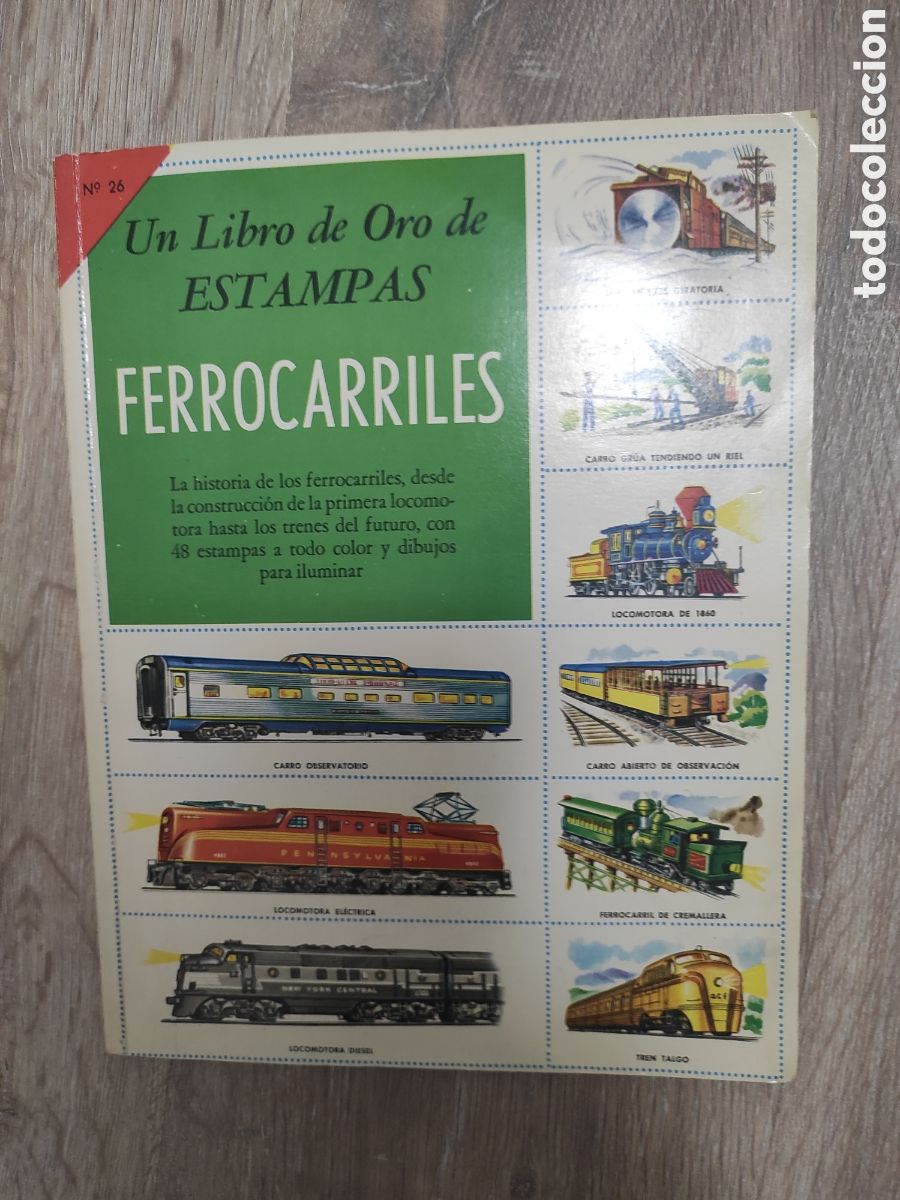 Coleccionismo &aacute;lbum: UN LIBRO DE ORO DE ESTAMPAS DE FERROCARRILES - Foto 1