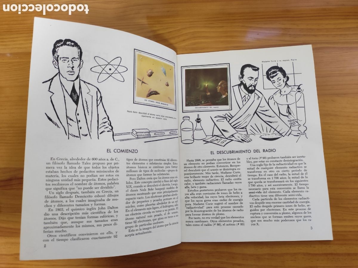 Coleccionismo &aacute;lbum: UN LIBRO DE ORO DE ESTAMPAS LA ENERG&Iacute;A AT&Oacute;MICA - Foto 2