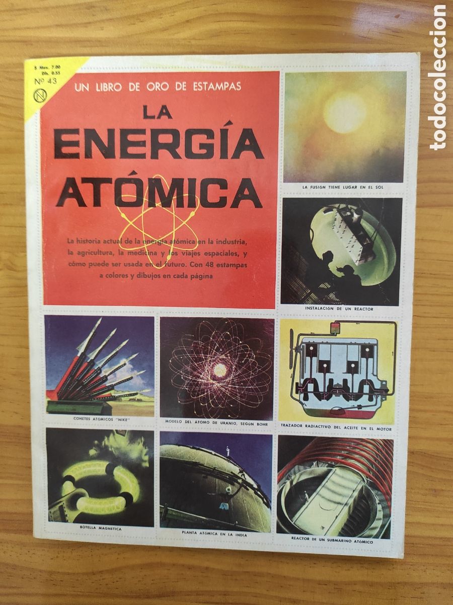 Coleccionismo &aacute;lbum: UN LIBRO DE ORO DE ESTAMPAS LA ENERG&Iacute;A AT&Oacute;MICA - Foto 1