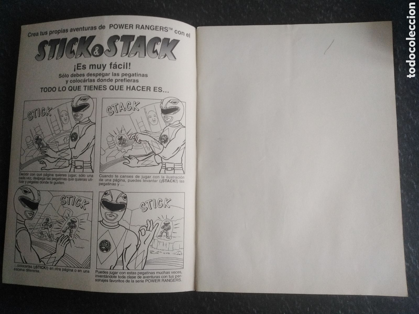 Coleccionismo &aacute;lbum: STICK & STACK POWER RANGERS, PANINI 1995 - Foto 2