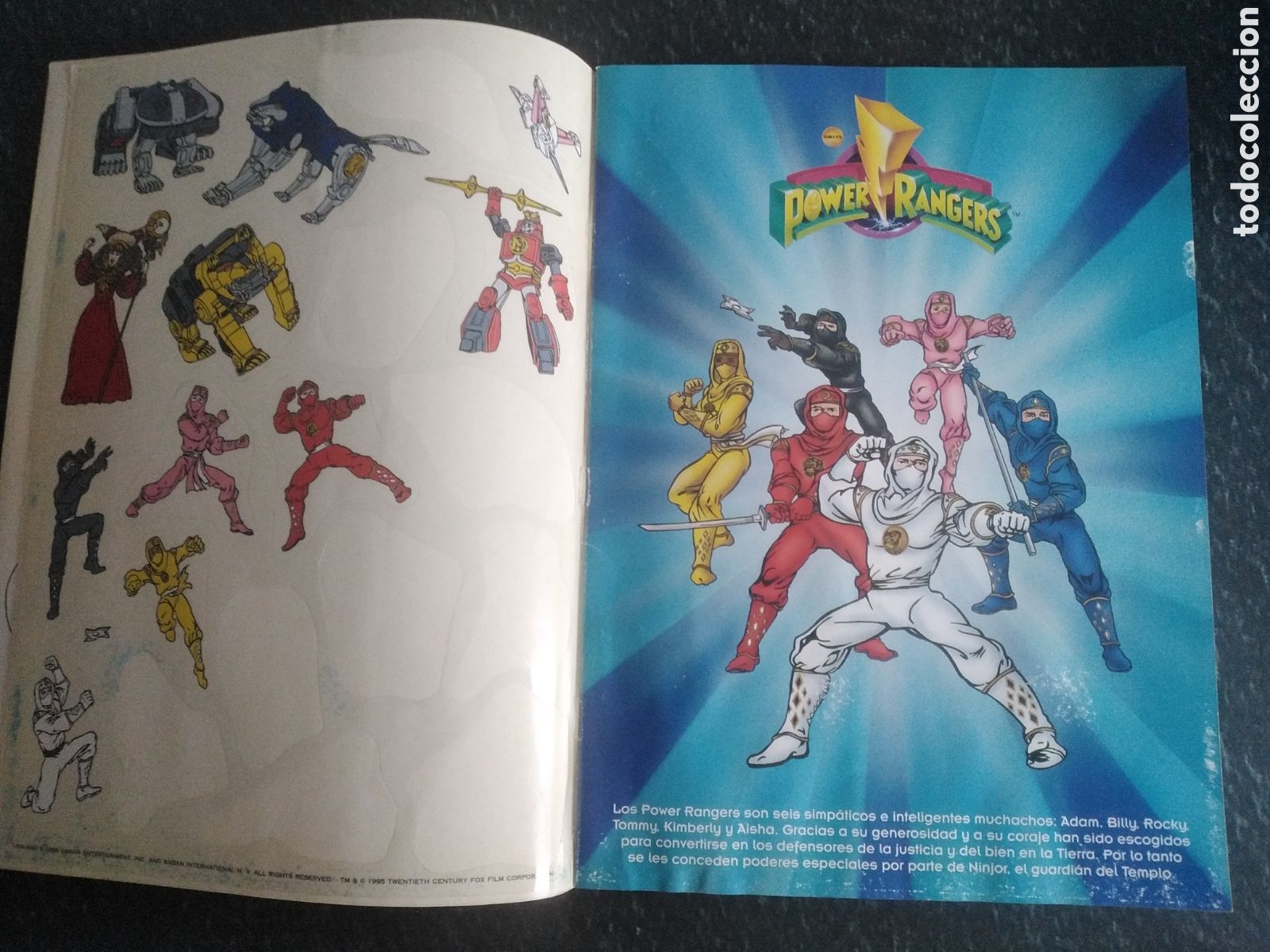 Coleccionismo &aacute;lbum: STICK & STACK POWER RANGERS, PANINI 1995 - Foto 3