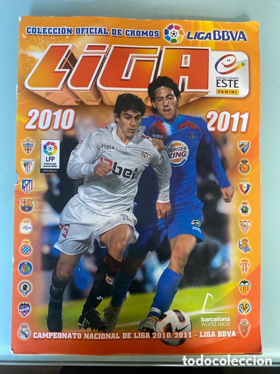 Collectionnisme Album: &Aacute;LBUM DE CROMOS DE F&Uacute;TBOL 10 11 . COMPLETO LIGA 2011 2010 ESTE PANINI