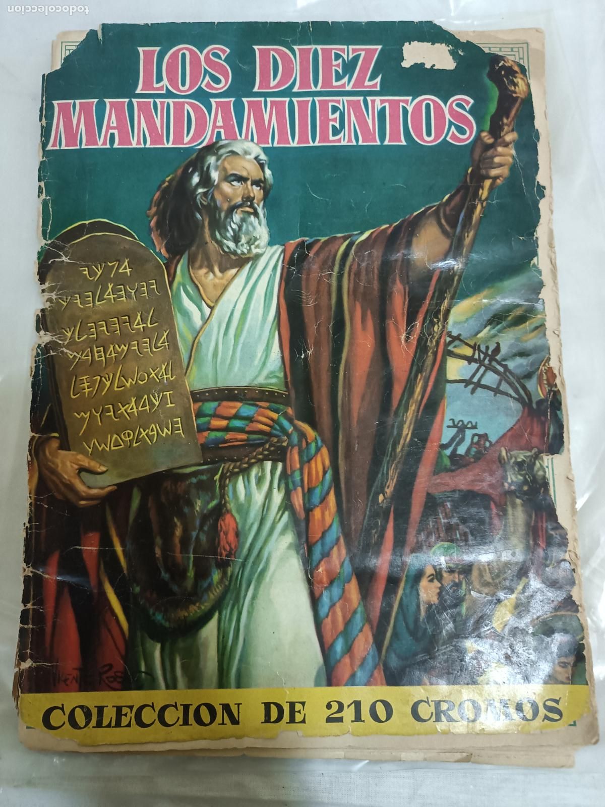 Colecionismo Caderneta: LOS DIEZ MANDAMIENTOS DE LA EDITORIAL BRUGUERA ALBUM DE CROMOS MAR 107