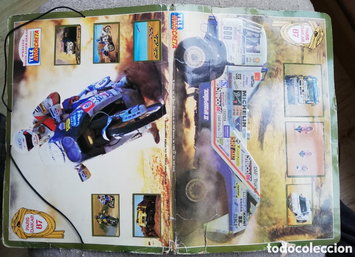 Colecionismo Caderneta: Carpeta Tele Indiscreta del 9&ordm; Rallye Paris Alger Dakar 87