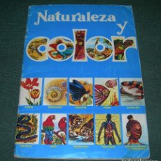 Coleccionismo Álbum: ÁLBUM DE CROMOS NATURALEZA Y COLOR TOTALMENTE COMPLETO - EDITORIAL CAREN -