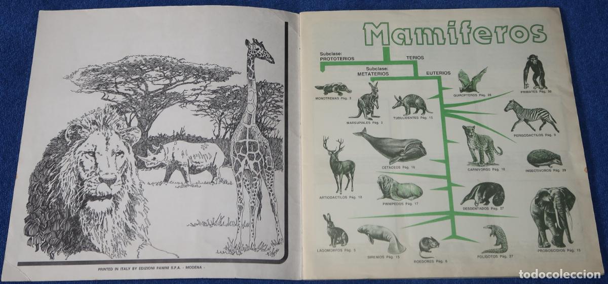 Coleccionismo &aacute;lbum: Mam&iacute;feros - Panini (1984) &iexcl;Completo! - Foto 2