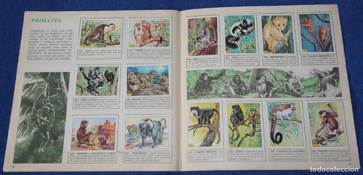Coleccionismo &aacute;lbum: Mam&iacute;feros - Panini (1984) &iexcl;Completo! - Foto 6