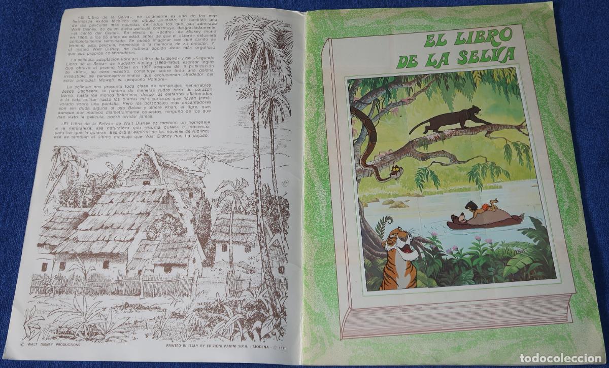 Coleccionismo &aacute;lbum: El libro de la selva - Panini (1981) &iexcl;Completo e impecable! - Foto 2