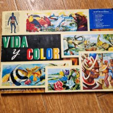 Coleccionismo Álbum: VIDA Y COLOR ALBUM DE CROMOS COMPLETO