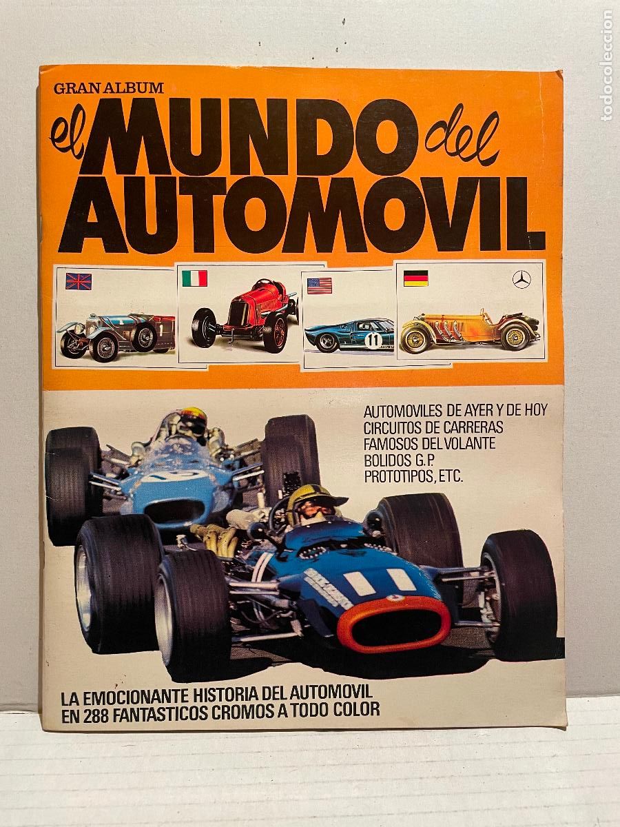 Coleccionismo &Aacute;lbum: ALBUM DE CROMOS, GRAN ALBUM EL MUNDO DEL AUTOMOVIL, EDITORIAL BRUGUERA, A&Ntilde;O 1971.