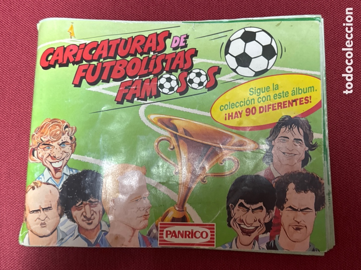 Collezionismo &Aacute;lbum: COLECCION COMPLETA CARICATURAS DE FUTBOLISTAS FAMOSOS PANRICO