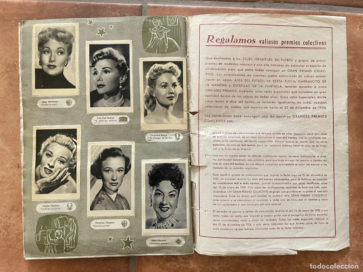 Coleccionismo &aacute;lbum: ESTRELLAS DE LA PANTALLA 1955 COMPLETO - Foto 2