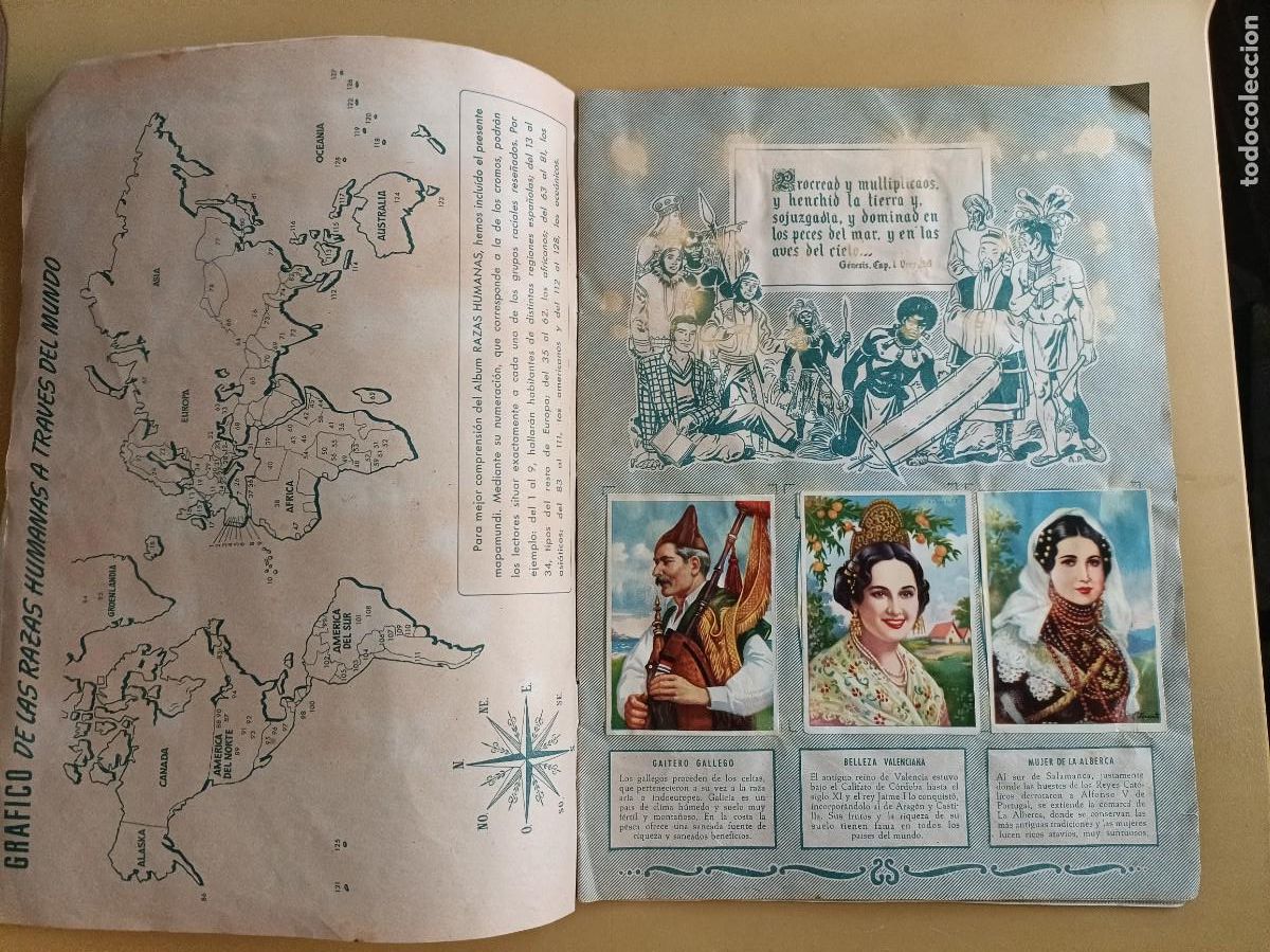Coleccionismo &aacute;lbum: razas humanas, editorial bruguera - Foto 2