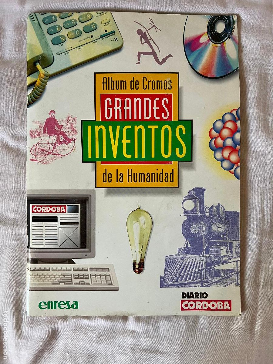 Coleccionismo &Aacute;lbum: INTERESANTISIMO ALBUM DE CROMOS COMPLETO GRANDES INVENTOS DE LA HUMANIDAD - A&Ntilde;OS 90