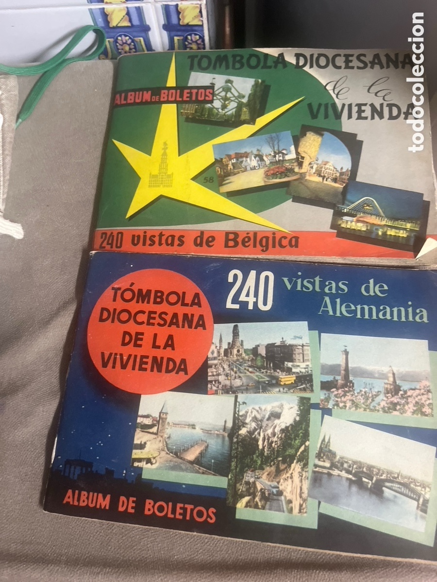 Collectionnisme Album: Lote de dos albunes de boletos de B&eacute;lgica y Alemania