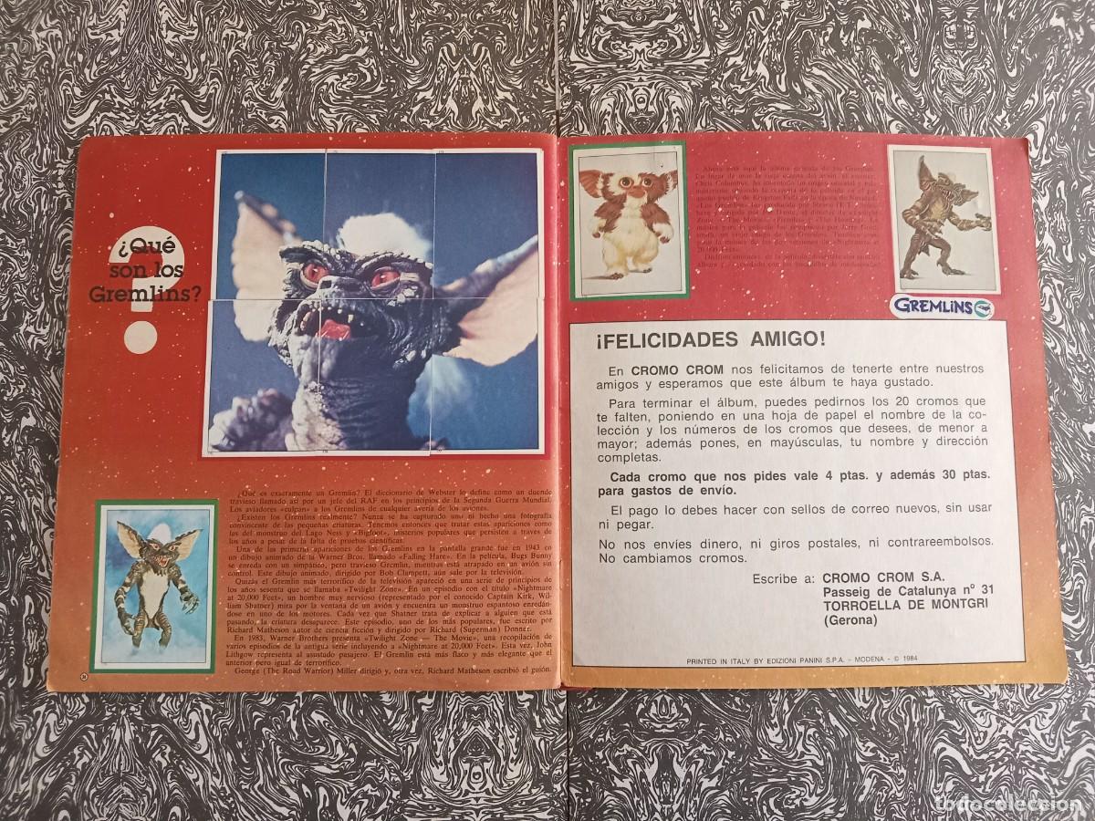 Coleccionismo &aacute;lbum: ALBUM CROMOS COMPLETO GREMLINS - Foto 14