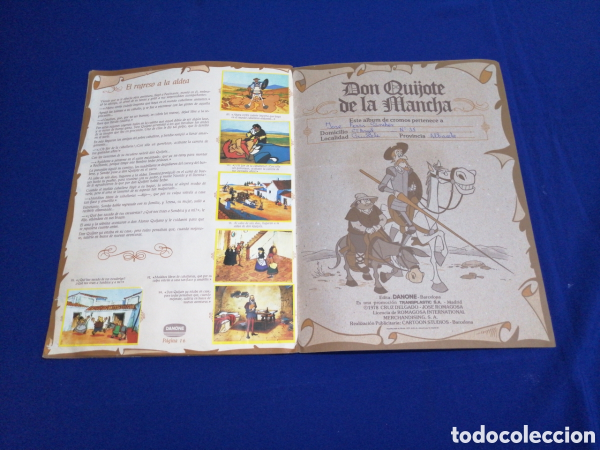 Coleccionismo &aacute;lbum: DON QUIJOTE DE LA MANCHA - DANONE - Foto 11