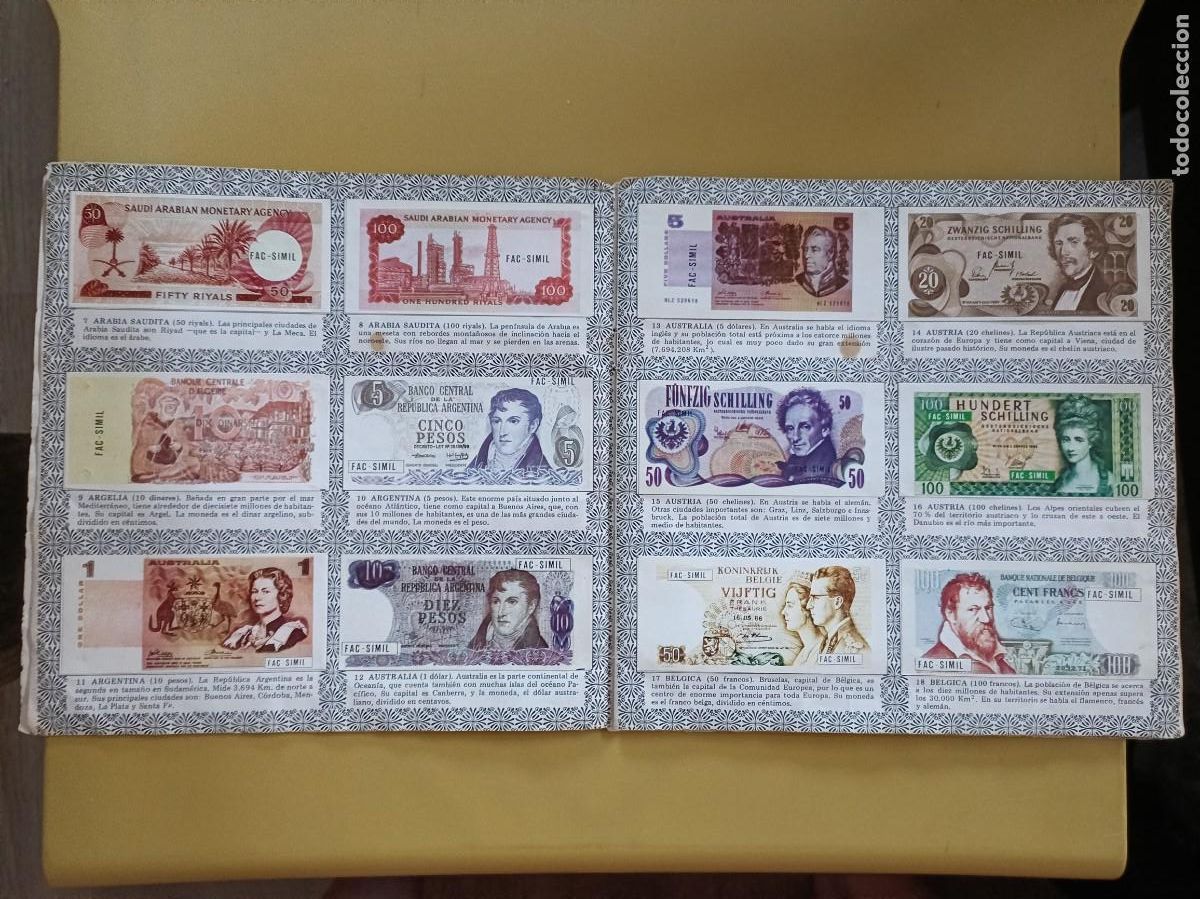 Coleccionismo &aacute;lbum: dinero de todos los paises - Foto 3