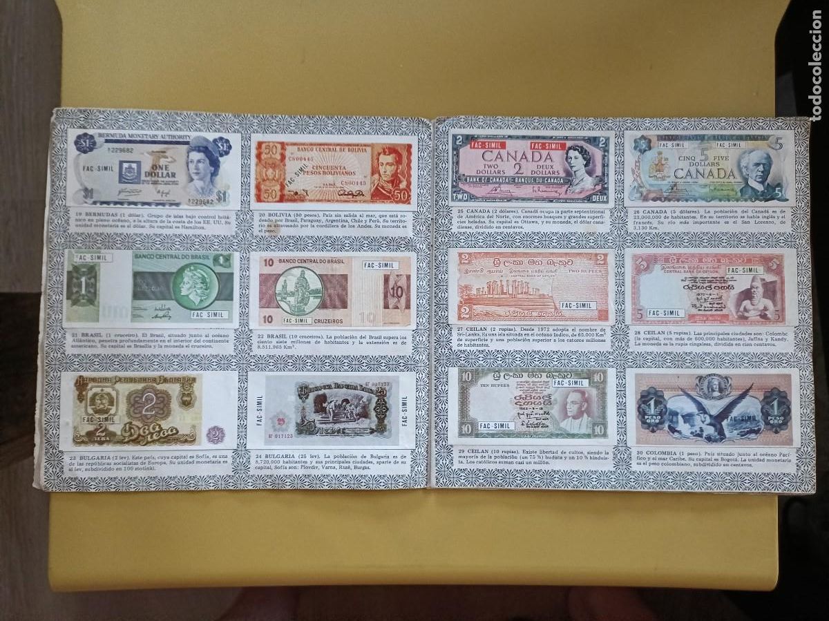 Coleccionismo &aacute;lbum: dinero de todos los paises - Foto 4