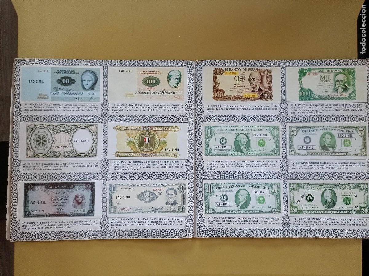 Coleccionismo &aacute;lbum: dinero de todos los paises - Foto 6