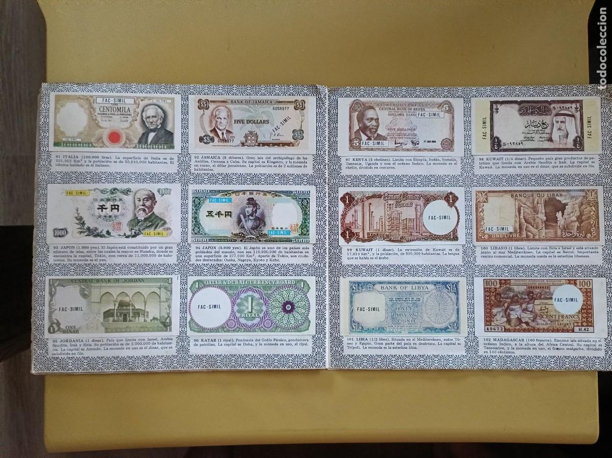 Coleccionismo &aacute;lbum: dinero de todos los paises - Foto 10