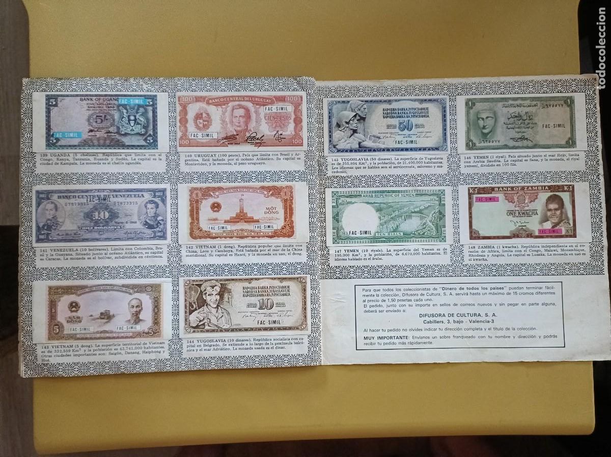 Coleccionismo &aacute;lbum: dinero de todos los paises - Foto 13